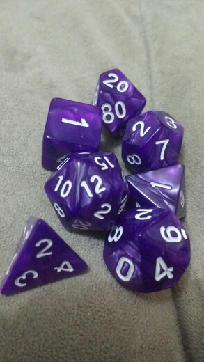 7pcs/bag High Quality Marble effect Dice Set, D4,d6,d8,d10,d10%,d12,d20 dice sets for Dnd Game dice