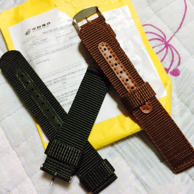 Watch Strap Outdoor Sports Watch with a thick Canvas Strap for hours Waterproof Nylon Watchbands Sports Watch Band