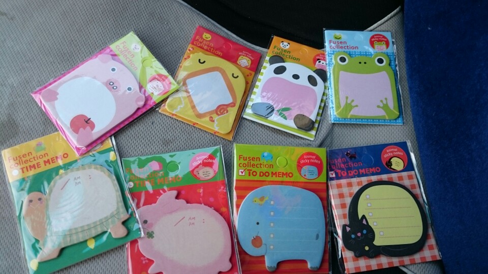 8 pcs Creative Stationery Forest Animal Series Cute Paper Memo Pad / Sticker Post Sticky Notes Notepad School Office Supplies