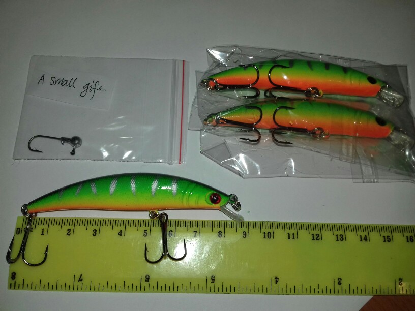 1PCS/bag 5 colors 8 cm 8.5 g Fishing Lure Minnow Hard Bait with 2 Fishing Hooks Fishing Tackle Lure 3D Eyes