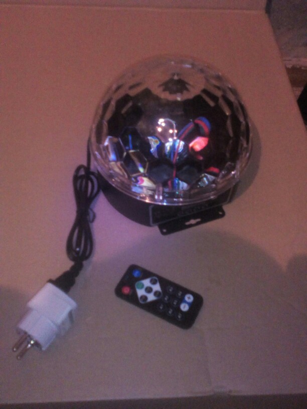 DMX512 RGB LED Stage Lighting Crystal Magic Diamond Ball Laser Light  Disco DJ Party DMX Stage Light With Remote Control 