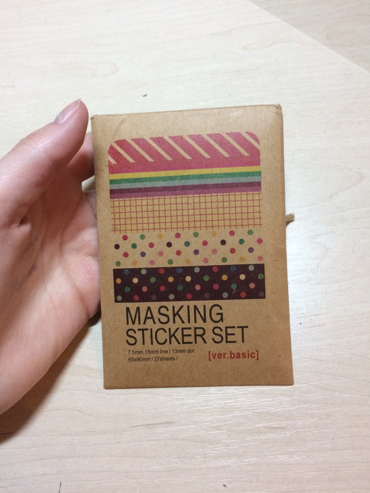 27 PCS Scrapbooking Masking Tape Craft Stickers Pack Decorative Labelling Art Adhesives