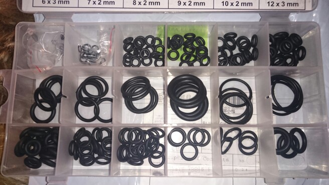 New tool  18 Sizes 225 x Rubber O Ring O-Ring Washer Seals Assortment Black For Car