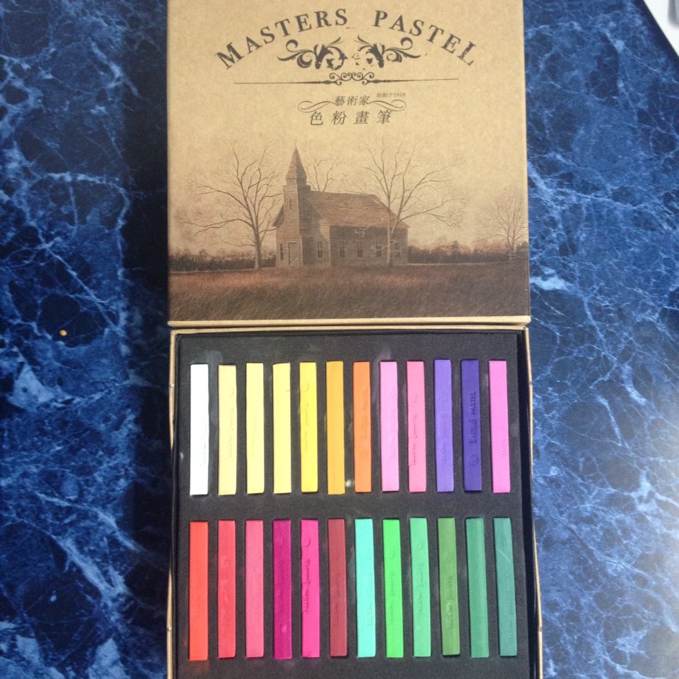 Marie's Painting Crayons Soft Pastel12/24/36/48 Colors/Set Art Drawing Set Chalk Color Crayon Brush Stationery for Students