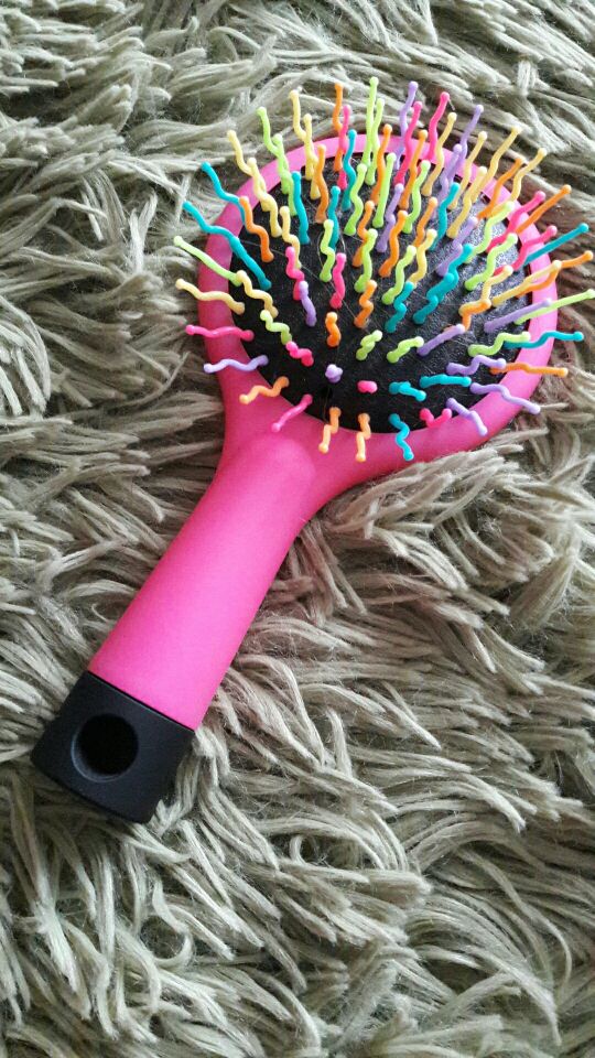 New Baby Tangle Brush 2016 Rainbow Comb Volume Brush Magic Hairbrush for Hair Tangle Hair Brush Women Comb Candy With Mirror 1PC