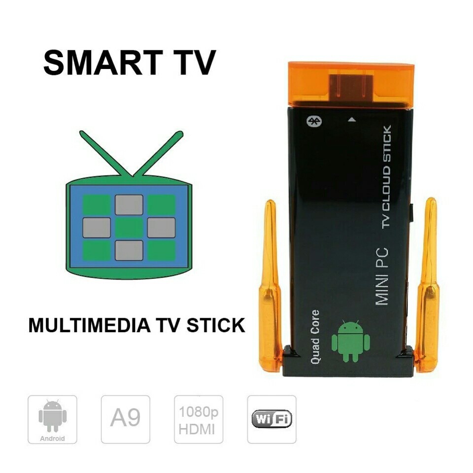J22 RK3188-T Quad Core Mini PC Android 4.4 TV Dongle Smart Mini TV Box 2GB+8GB WIFI HDMI 1080P TV Stick