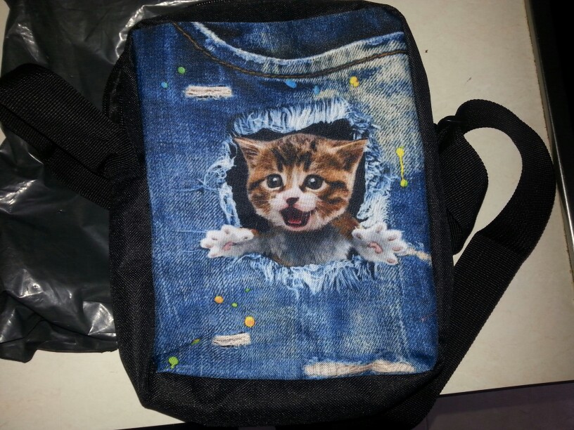 FORUDESIGNS Hot Women Messenger Bags Cute Animal Denim Pet Cat Dog Crossbody Bag Casual Small Travel Shoulder Bags Ladies Bolsas