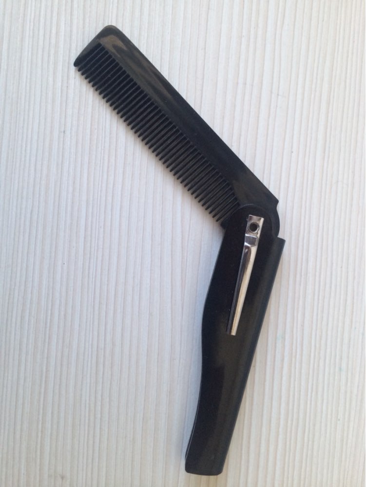 Hair Beauty Folding Moustache & Beard Comb Hairbrush Beauty Tools for Men Women Customized Logo Available L-TH026