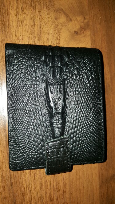 2016 Crocodile pattern genuine leather wallet men wallets famous brand wallet male coin purse card holder men money bag QB088