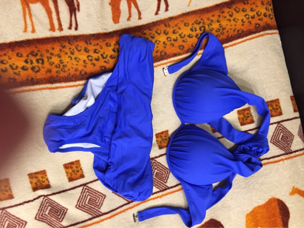 KayVis 2016 Sexy Bikinis Women Swimsuit Push Up Bikini Set Beach Wear Retro Vintage Bathing Suits Halter Top Plus Size Swimwear 