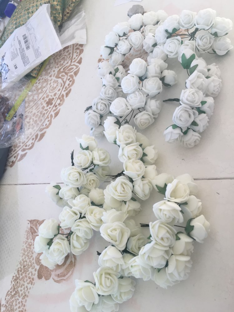 12pcs/lot Simulation Mini Rose Artificial flower foam flower diy flower ball garland headdress Wedding decoration Bridal Flowers