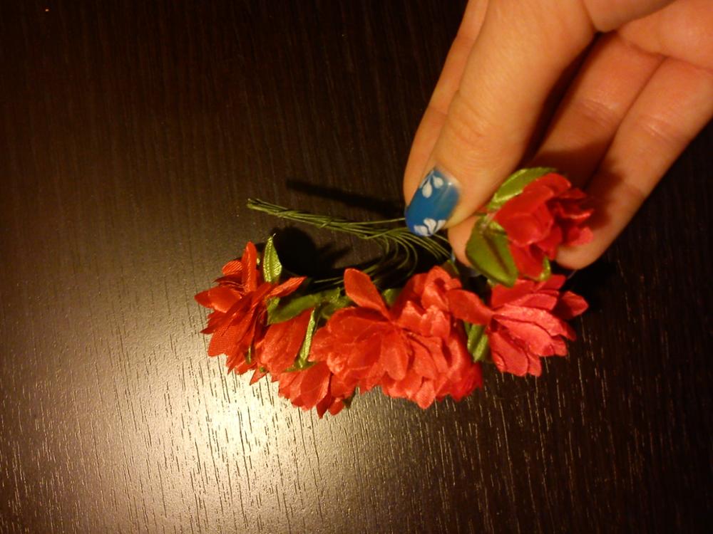12pcs/lot Artificial flower cherry simulation silk flower diy wreath material Bride wrist flower Wedding flower decoration