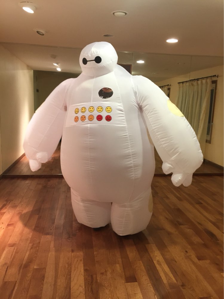 Halloween Inflatable costume Big Hero 6 Baymax Party Cosplay costume for men adult inflatable clothing baymax Mascot Costume