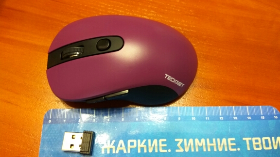 TeckNet PURE 2.4G Wireless Mouse 6 Buttons PC mouse DPI Levels 1600/1200/800dP Nano Receiver For Computer PC Laptop Desktop