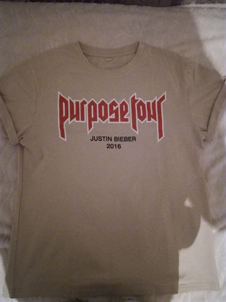 Justin Bieber Purpose Tour T-shirt Men Fear Of God Letter Print Casual Hip Hop Tshirt 2016 Summer Mens Tee Clothes Homme US Size