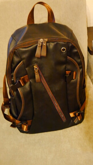 BAIJIAWEI Men PU Patent Leather Backpacks Men's Fashion Backpack & Travel Bags Western College Style Bags Mochila Feminina