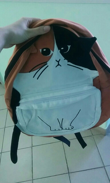 Japanese Cat Cute Canvas Backpacks Women Mochila High School Bags for Teenage Girl Kawaii Backpack Cartoon Animal Rucksack L435