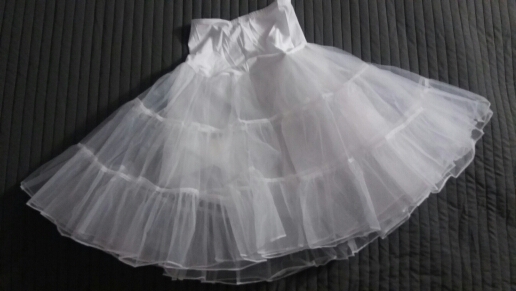 Free Shipping Short Organza Petticoat Jupon Crinoline Wedding Bridal Underskirts For Vintage Dress Prom Dress