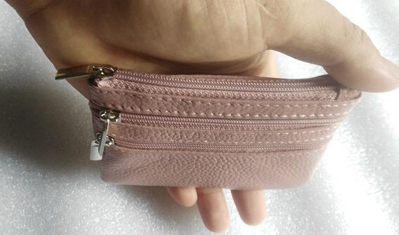 Genuine Leather Coin Purses Men Women's Cute Small Change Money Bags Children's Pocket Wallets Key Holder Case Mini Pouch Zipper