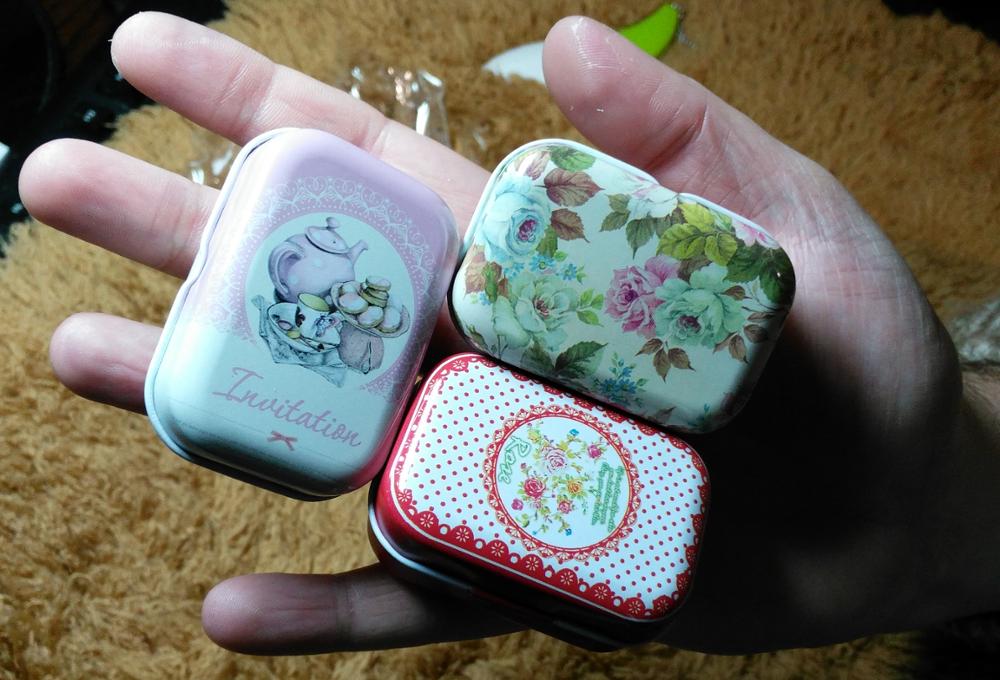 Colorful mini tin box Sealed jar packing boxes jewelry, candy box small storage boxes cans Coin earrings, headphones gift box