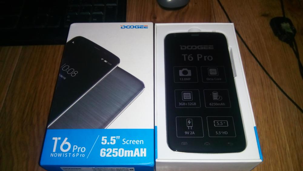 Original DOOGEE T6 Pro 6250mAh Mobile Phone 4G LTE 5.5" Android 6.0 MT6753 Octa Core 3GB RAM+32GB ROM 13MP 1280*720 OTG Support