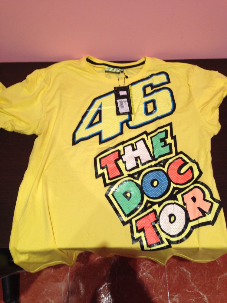 Moto GP Valentino Rossi VR46 Yellow 46 The Doctor T-Shirt Racing Sport Motor T shirt