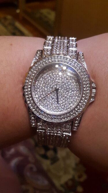 2016 New Arrival Luxury Women Watches Rhinestone Crystal Wristwatch Lady Dress Watch Men's Luxury Analog Quartz Watches Relogio