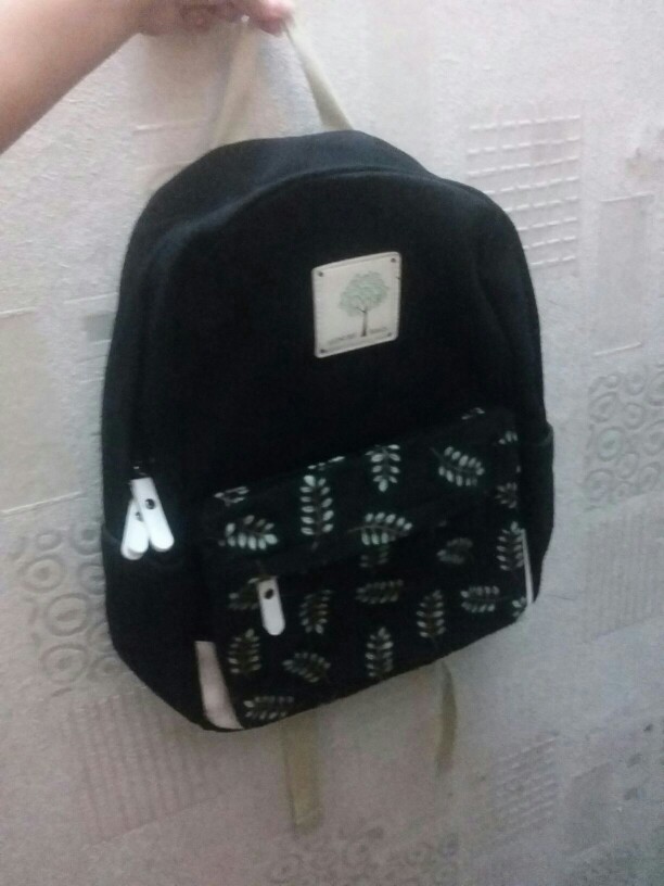 XQXA Fashion Girl School Bags For Teenagers Cute Leaf Printing Canvas Women Backpack Mochila Escolar Casual Bag School Backpack