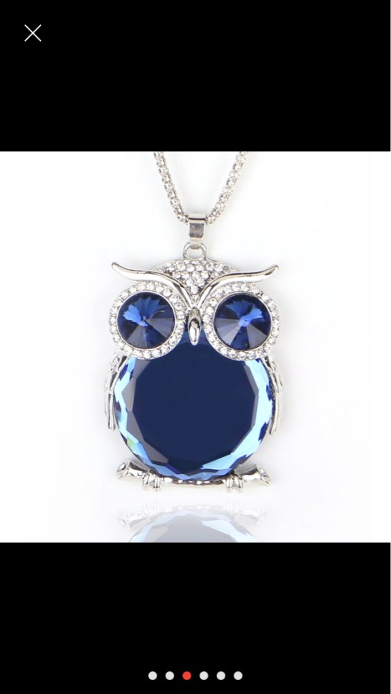 YAAYOO Jewelry 18 Colors Newest Fashion Women Long Owl Pendant Gold/Silver Plated Glass/Crystal Necklaces Pendants For Women