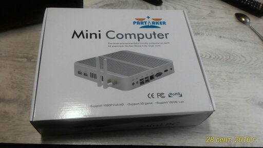 Partaker B11 Business Mini PC with 6th Gen Skylake Core i3 6100U i5 6200U i7 6500U i7 6600U Win 10 Barebone Fanless Computer