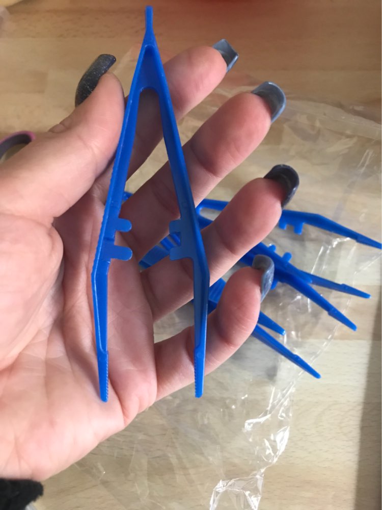 5 Pcs/Set Plastic Tweezers Tool For First Aid Kit,Emergency Kit Kids DIY Handicraft Repair Maintenance And Tongs Feeding