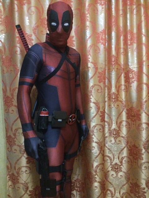 Deadpool Costume Adult Man Spandex Lycra The Avengers Full Body Second Skin Tight Suit Printing Patterns Hood Zentai Bodysuit