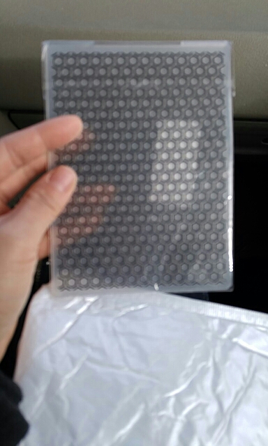 Plastic Embossing Folder For Scrapbook DIY Album Card Tool Plastic Template Honeycomb Design