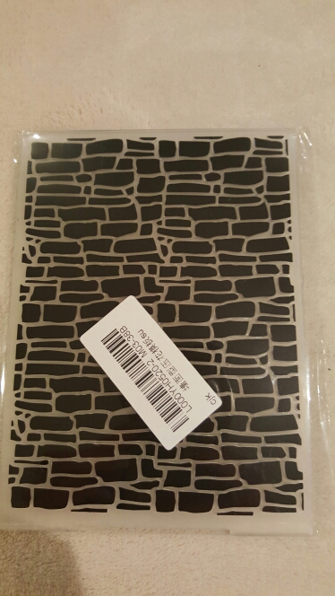 Plastic Embossing Folder For Scrapbook DIY Album Card Tool Plastic Template Irregular Bricks Design