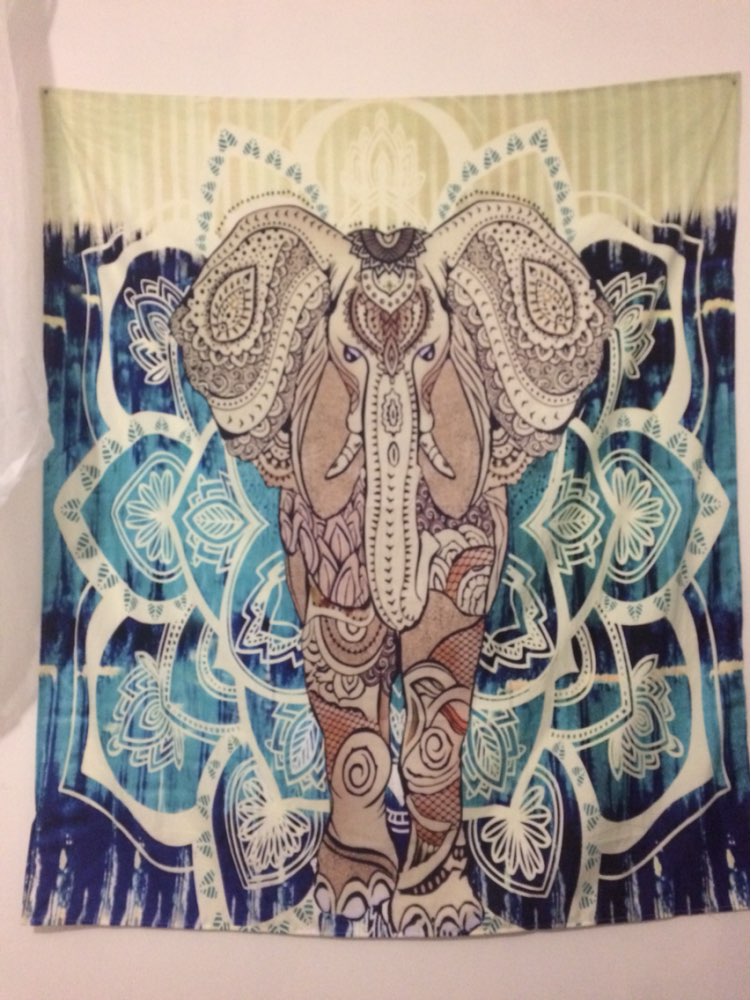 Elephant Tapestry Colored Printed Decorative Mandala Tapestry Indian 130cmx150cm 153cmx203cm Boho Wall Carpet
