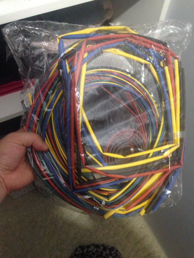 55M 6Color 1.5/2.5/3.5/4.5/5.5/6.5/8.6/10.5/12.5/15.5/22mm Polyolefin 2:1 Heat Shrink Tubing Tube Electrical Connection Sleeving