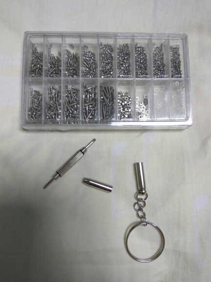 1000pcs/set Stainless Steel Micro Glasses Sunglass Watch Spectacles Phone Tablet Screws Nuts Screwdriver Repair Kits Tool 