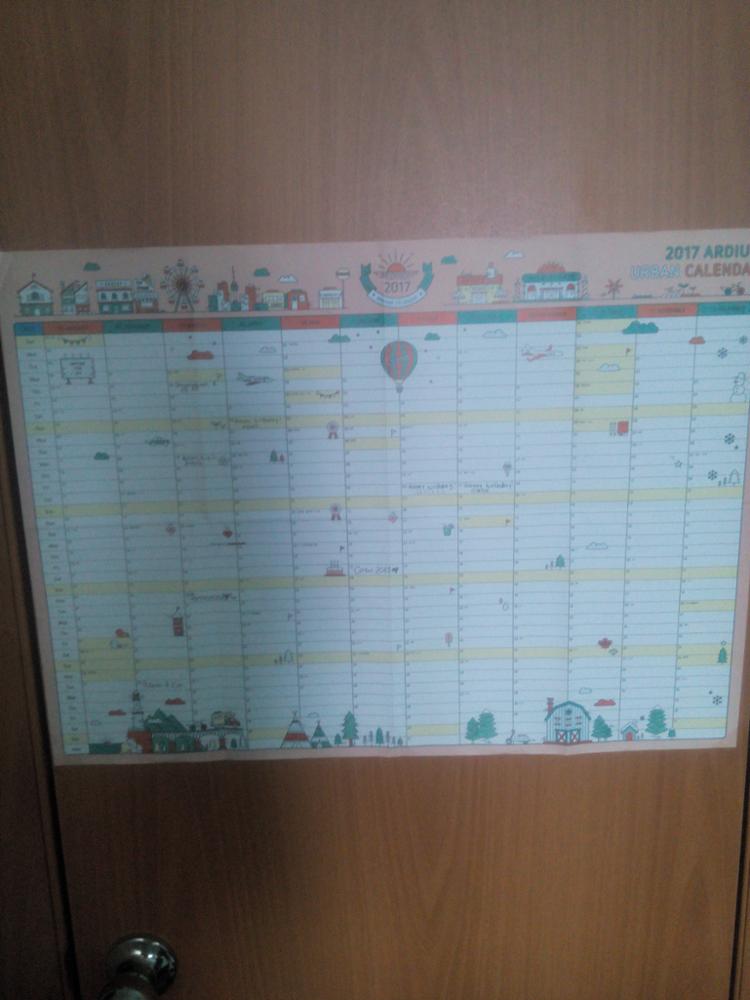 hello 2017 Calendars Efforts Plan book Cute Cartoon paper gift ideas Plan book kawaii Desk  student Office supplies note