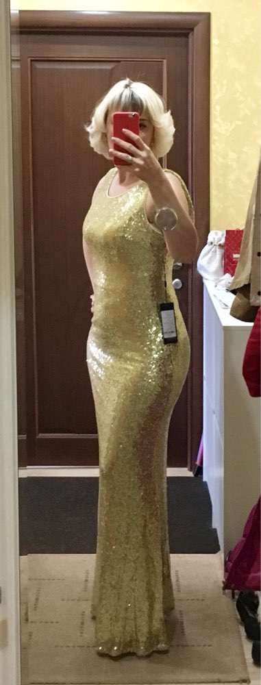 Gold Long Evening Dress Ever Pretty Back Cowl Neck EP07110GD Shine Sequin Sparkle Elegant Women 2017 Evening Party Gown