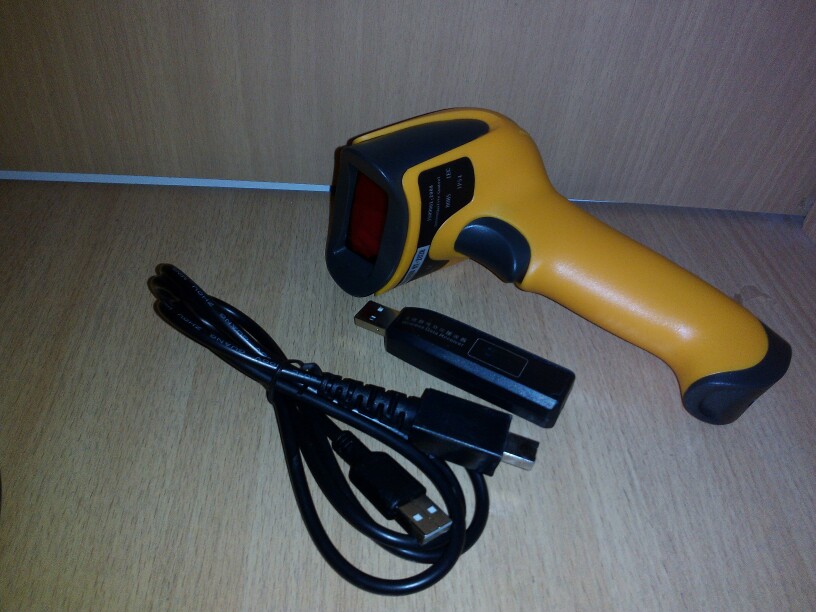 Wireless Laser Barcode Scanner Long Range Cordless Bar Code Reader for POS and Inventory - NT-2028