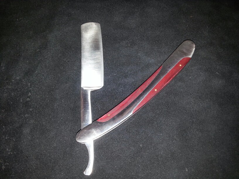 Vintage Straight Edge Stainless Steel Hair Shaper Barber Razor Folding Shaving Knife Free Shipping