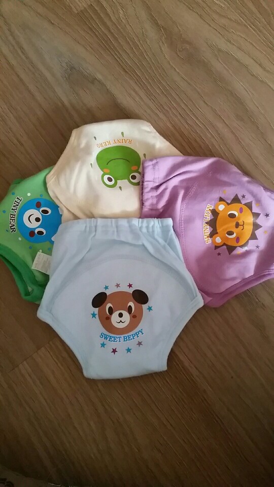 Hot Selling 4pcs/lot 4 layers Baby Nappies Training Pants for Boy Girl Underwears Briefs Infant Diapers Waterproof #004