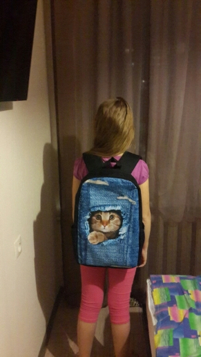2016 Hot Sales Primary Backpack Black Cat Printing Backpacks for teenage Girls Children School Bags Pug Dog Bagpack Mochila Bag