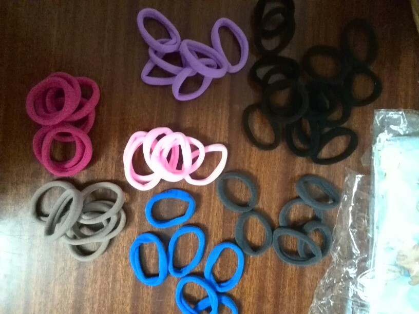 50pcs/lot Girl Candy Color Rubber band Fashion high elastic hair rope ties headband gum girl Hair accessory