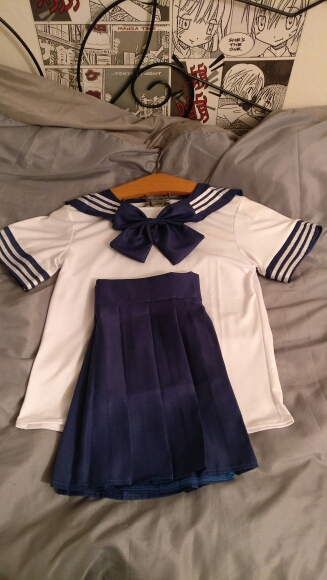 8 colors Japanese school uniforms sailor tops+tie+skirt Navy style Students clothes for Girl Plus size Lala Cheerleader clothing