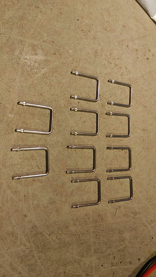 01-01  10pcs Constantan resistance / sampling resistor 0.01R / pitch 20mm / diameter 2mm/10 milliohms / 10mR /  10pcs