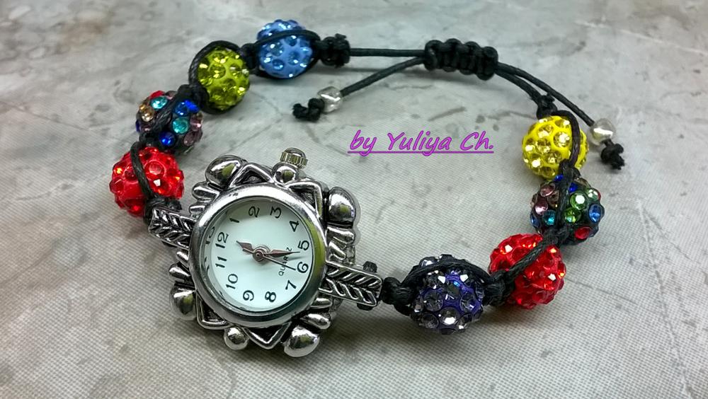 Fashion Jewelry Handmade Crystal Shamballa Bangles Strand Shambala Charm Stone Chain Beaded Bracelets For Women