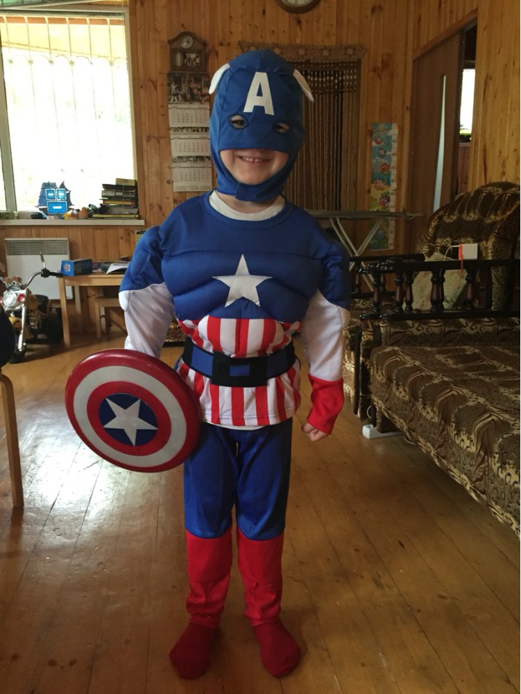 Boys Muscle Super Hero Captain America Costume SpiderMan Batman Iron Man Hulk Avengers Costumes Cosplay for Kids Children Boy