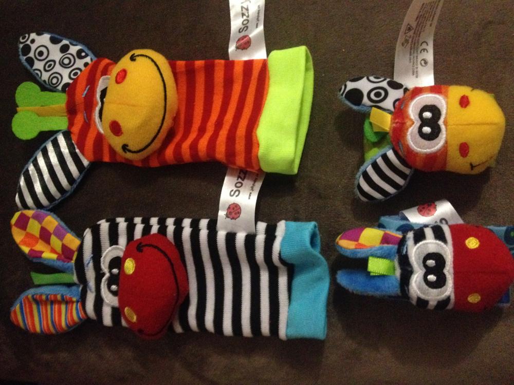 Baby Rattle Toys Wrist Foot Finder Small Soft Baby Boy Toy for 0-12 Months Children Infant Newborn Plush Socks Brinquedos