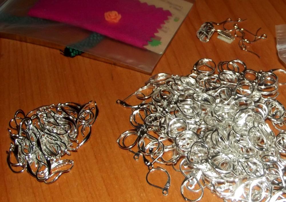 200PCS Fine Jewellery Components Genuine 925 Sterling Silver Handmade Beadings Findings Earring Hooks Leverback Earwire Fittings